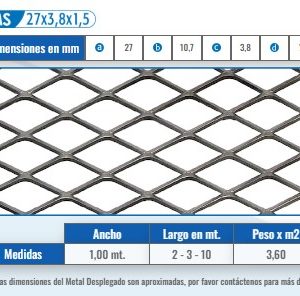 MS 27X3, 8X1,5 (A) 27 (B) 10,7 (C) 3,8 (D) 1,5