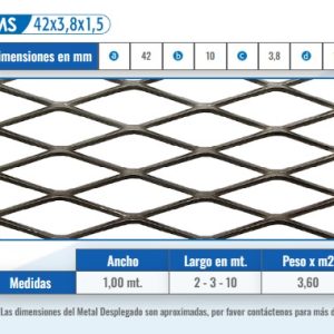 MS 42x3,8x1,5 (A) 42 (B) 10 (C) 3,8 (D) 1,5