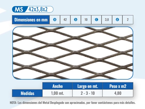 MS 42x3,8x2 (A) 42 (B) 10 (C) 3,8 (D) 2